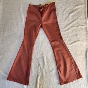 FREE PEOPLE "WE THE FREE" PULL-ON FLARE JEANS